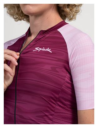 Spiuk Top Ten Short Sleeve Jersey Bordeaux/Rose