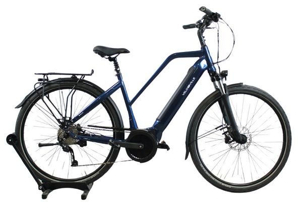 Produit reconditionné - VTC électrique Vélo de Ville AEB 490 bleu - Très bon état