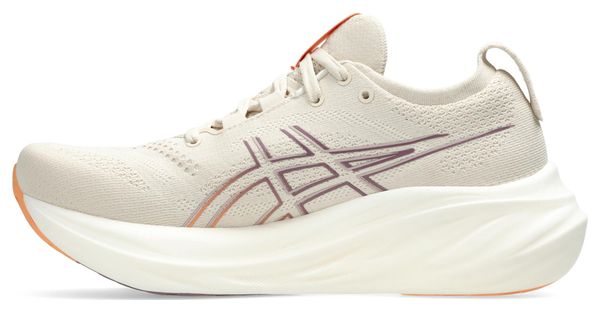 Chaussures Running Asics Gel-Nimbus 26 Beige/Orange Femme