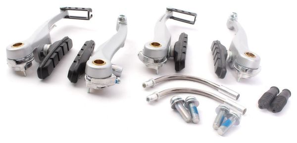 Freins En V Shorty BMX Black Ops - Argent - Etriers En Aluminium - Neuf