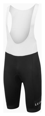 Cuissard Court à Bretelles Homme Le Col Sport Noir/Blanc