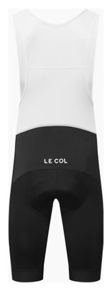 Cuissard Court à Bretelles Homme Le Col Sport Noir/Blanc