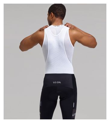 Cuissard Court à Bretelles Homme Le Col Sport Noir/Blanc