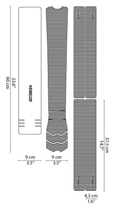 Dyedbro Frame Stripes Rahmenschutzfolie Schwarz