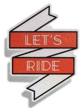 Thousand Let&#39;s Ride Reflective Sticker