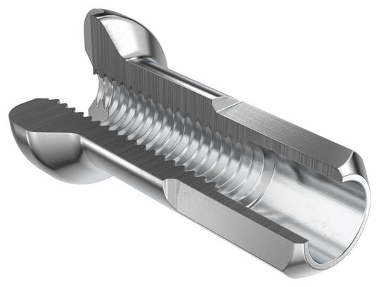 DT Swiss Speichenmutter aus Messing, Gewinde 2,0, Länge 14 mm (100 Stück)