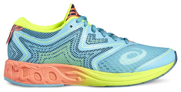 Asics Noosa FF Femme Bleu Orange Jaune Alltricks