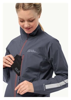 Giacca impermeabile Jack Wolfskin Morobbia 2.5L Donna Grigio