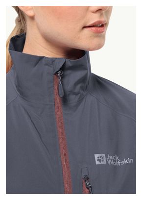 Giacca impermeabile Jack Wolfskin Morobbia 2.5L Donna Grigio