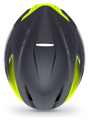 MET Manta Mips Aero Helm Neongelb / Matt glänzend grau