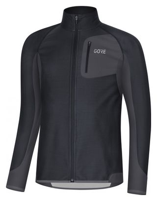 Veste Coupe-vent GORE Wear R3 Partial WINDSTOPPER Noir Gris