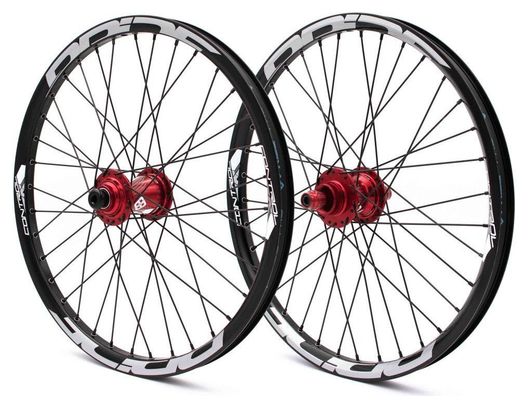 Roues Alu Pride Control Pro Disc Rouge 36h