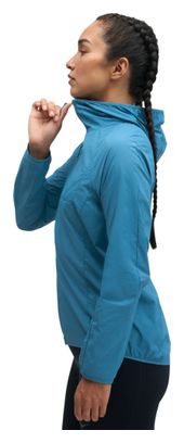 Giacca antivento Hoka SkyFlow blu da donna