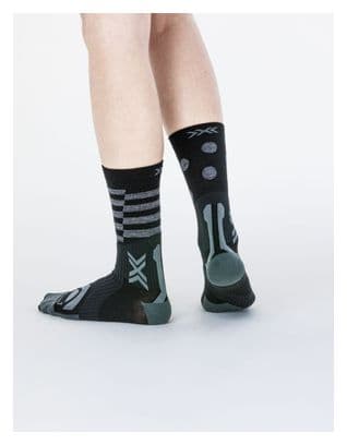 X-Socks Gravel Perform Merino Crew Socks Black/Dark Grey