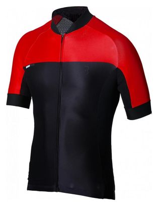 Maillot Manches Courtes RoadTech Noir Rouge