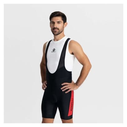 Cuissard Velo Avec Bretelless Rogelli Tyro II - Homme - Rouge/Noir