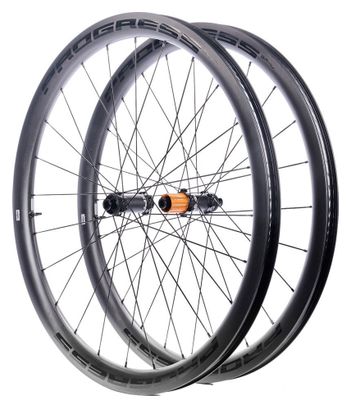 Paire de roues Progress GR40 Gravel | 12x100/12x142 mm | Center Lock | Sram XDR