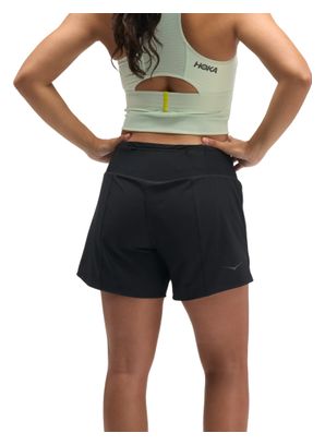 Hoka MR Glide 5in 2-in-1-short, zwart, dames