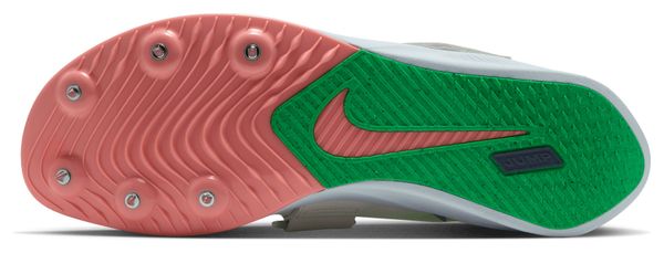Nike Zoom Rival Jump Leichtathletikschuhe Weiß/Grün/Orange, Unisex