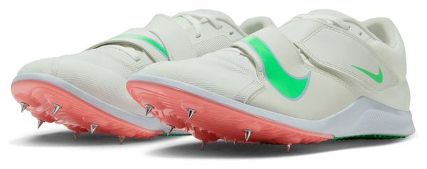 Nike Zoom Rival Jump Leichtathletikschuhe Weiß/Grün/Orange, Unisex