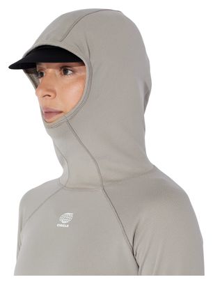 Women's Beige Circle Momentum Hoodie