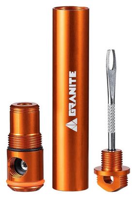 Tubeless Repair Kit + Schlagbolzen Co2 Granite Design Suture Aero Orange