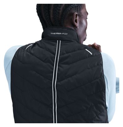Nike Heren Zwart Mouwloos Thermisch Jasje