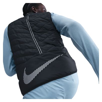 Nike Heren Zwart Mouwloos Thermisch Jasje