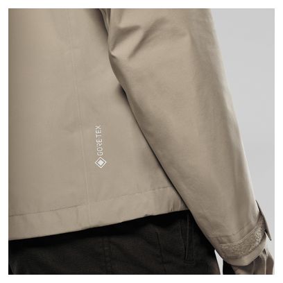 Chaqueta impermeable Salewa Puez Gore-Tex 3L Beige para hombre