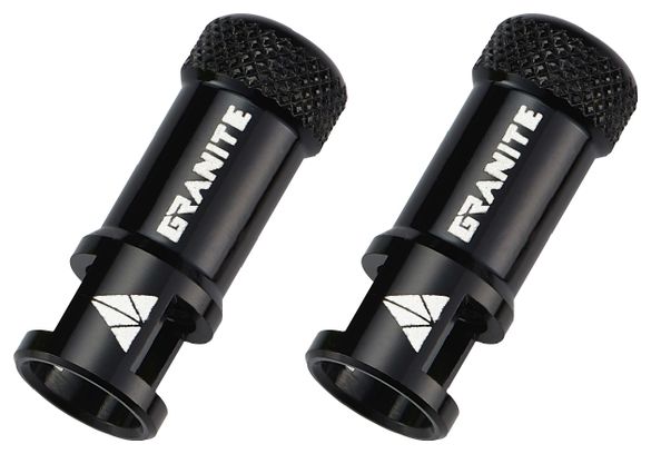 Granite Design Juicy Nipple Presta Valve Core Remover Cap Black