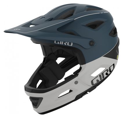 Casque avec Mentonnière Amovible Giro Switchblade Mips Bleu Mat