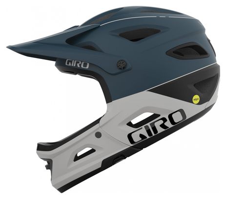 Casque avec Mentonnière Amovible Giro Switchblade Mips Bleu Mat