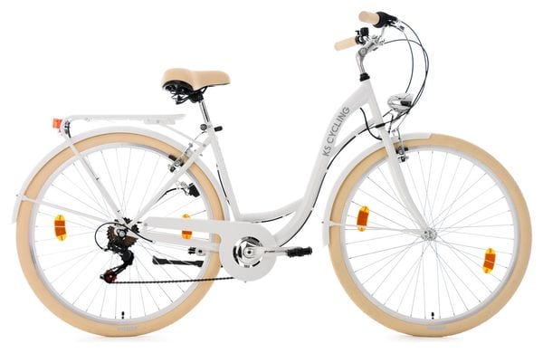 Vélo pour dame 28'' Balloon blanc TC 48 cm KS Cycling