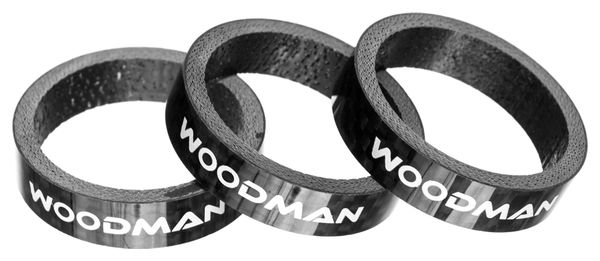 Entretoises de Direction Woodman Carbone 8mm (x3)