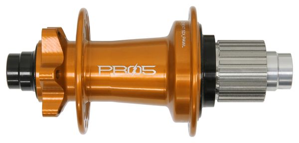 Moyeu Arrière Hope Pro 5 e-Bike 32 Trous | Boost 12x148 mm | 6 Trous | Orange