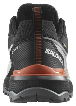 Zapatillas de senderismo Salomon X Ultra 360 GTX Gris Negro Rojo