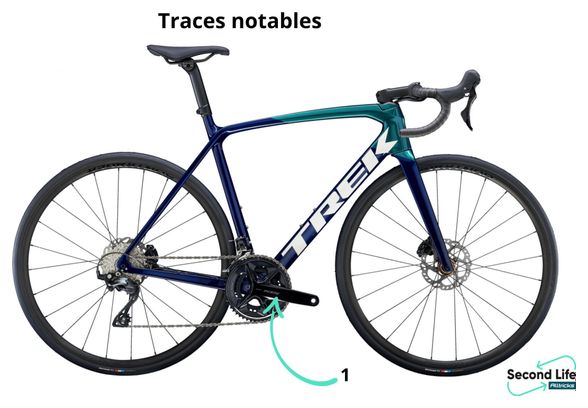 Produit Reconditionné - Vélo de Route Trek Emonda SL 5 Shimano 105 12V 700mm Bleu Foncé/Bleu Aquatique