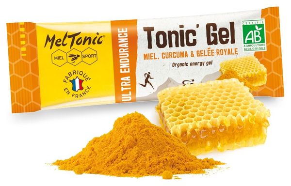 Meltonic Tonic'Gel Energétique Bio Ultra Endurance Miele Curcuma Pappa Reale 20g
