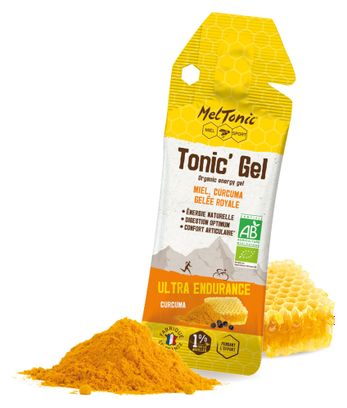 Gel Énergétique Meltonic Tonic'Gel Bio Ultra Endurance Miel Curcuma Gelée Royale 20g