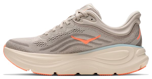 Hoka Bondi 9 hardloopschoenen grijs/koraal voor dames