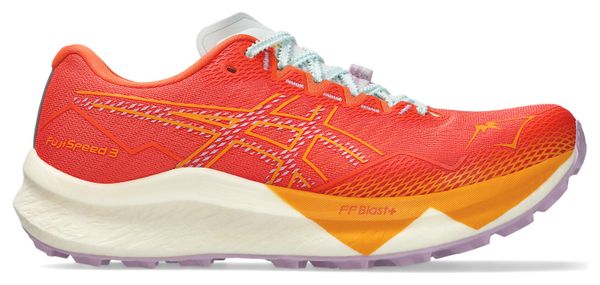 Chaussures Trail Asics FujiSpeed 3 Orange/Bleu Femme