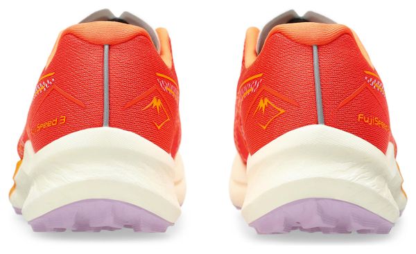 Chaussures Trail Asics FujiSpeed 3 Orange/Bleu Femme