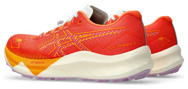 Chaussures Trail Asics FujiSpeed 3 Orange/Bleu Femme