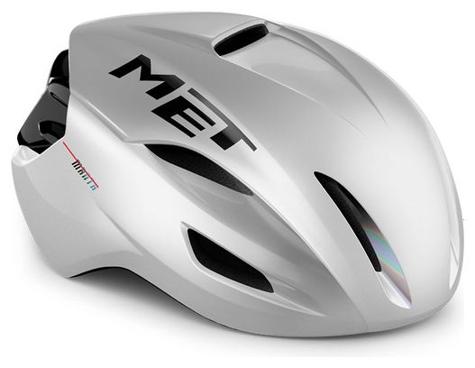 Casque Aéro MET Manta Mips Blanc Holographique Brillant