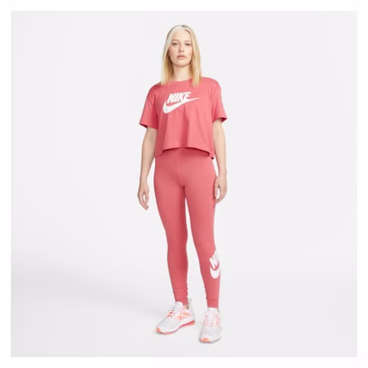 Collant Nike Sportswear Essential Archaeo Rose Blanc 