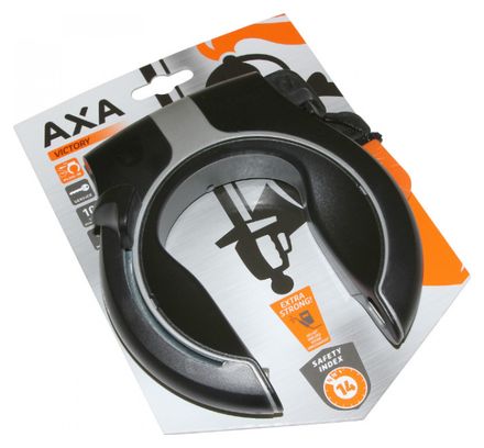 AXA VICTORY FRAME LOCK BLACK MATT-ARGENT (CON FASTENERS, IL PIÙ LEGGERO) - LIVELLO DI SICUREZZA 14-15