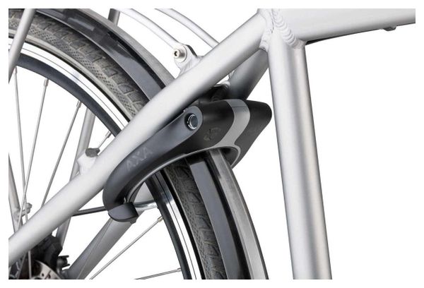 AXA VICTORY FRAME LOCK BLACK MATT-ARGENT (CON FASTENERS, IL PIÙ LEGGERO) - LIVELLO DI SICUREZZA 14-15