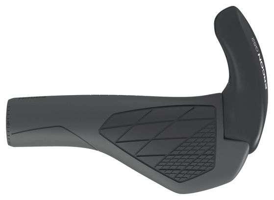 ERGON Griffe mit Bar End GS2 Schwarz