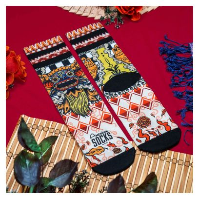 Barong Rock - Chaussettes Graphiques Techniques Coolmax - Cyclisme  Running et Sport