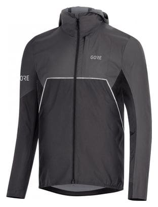 Veste imperméable GORE Wear R7 Partial Gore-Tex INFINIUM Hooded Noir Gris